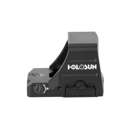 Holosun 507 Competition-GR na białym tle. Widok z boku.