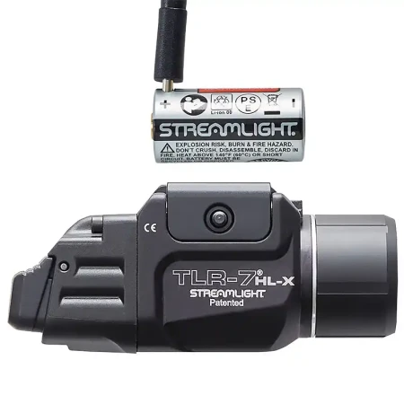 Streamlight TLR-7 HL-X USB z podłączonym akumulatorem.