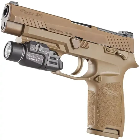 Streamlight TLR-7 HL-X USB na pistolecie Sig Sauer.
