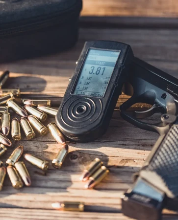 Timer SG2 Shooters Global z amunicją i pistoletem.