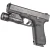 Streamlight_TLR-1_HL-X_USB z niskimi włącznikami, zamontowana na broni.