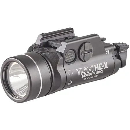Streamlight_TLR-1_HL-X_USB przód i góra z montażem do szyny i wysokimi włącznikami.