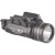 Streamlight_TLR-1_HL-X_USB przód i prawa strona z montażem do szyny, wysokimi włącznikami i dźwignią do blokowania montażu.