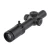 Delta Stryker HD 1-10x28 SDOG-1 na białym tle od strony okularu z dźwignią do szybkiej zmiany powiększenia.