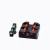 Przyrządy celownicze HIVIZ Target Sight Set for Glock na białym tle, w konfiguracji zielona muszka, czerwona szczerbinka.