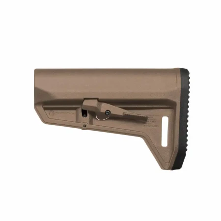 Kolba karabinkowa Magpul MOE SL-K w kolorze FDE od lewej strony.