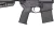 Zbliżenie na ergonomiczny, czarny chwyt pistoletowy Magpul MOE-K2 zamontowany na karabinku AR-15.