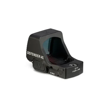 Vortex Defender XL 8 MOA - tył i lewa strona z przyciskiem regulacji znaku celowniczego.
