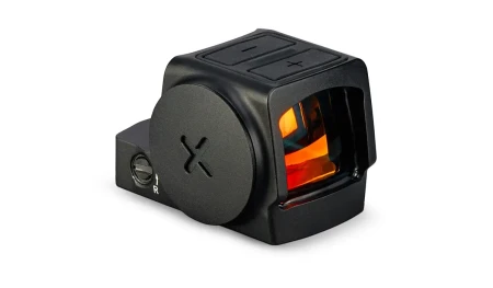 Vortex Venom Enclosed 3MOA - przód i prawa strona z pokrywą komory baterii.