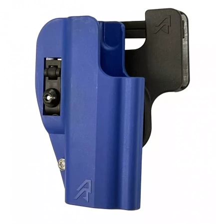 Kabura Double Alpha DAA MAX IDPA Holster niebieska - strona zewnętrzna.
