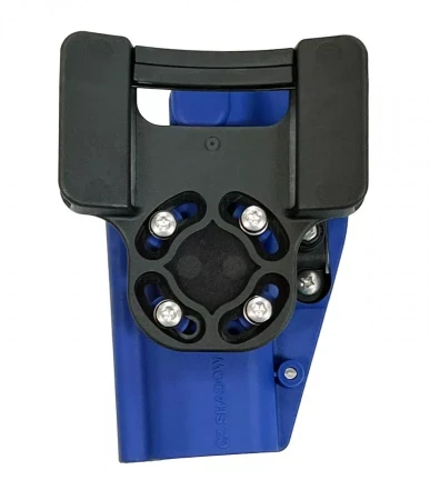 Niebieska kabura Double Alpha DAA MAX IDPA Holster - strona wewnętrzna.