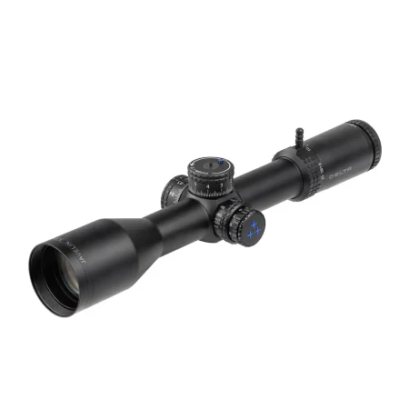 Luneta PRS Delta Optical Javelin 3.5-21x50 FFP SKR-1. Pokrętło regulacji podświetlenia i paralaksy.