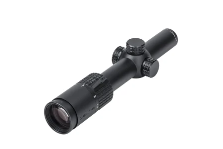 Luneta Delta Hornet 1-6x24 SFP DDBR od strony okularu.