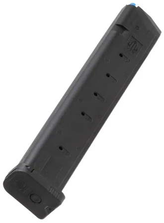 Magazynek pistoletowy Glock 33 nabojowy Leapers UTG - otwory rewizyjne na bocznej ściance.