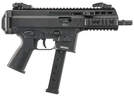 Powiększony magazynek Glock 33 nabojowy Leapers UTG w pistolecie maszynowym PCC.