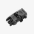 Składany przeziernik AR15 Magpul MBUS Rear Sight na białym tle w pozycji złożonej.