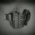 Kabura Glock 19 Doubletap Appendix Elastic IWB z ładownicą na ciemnym tle.