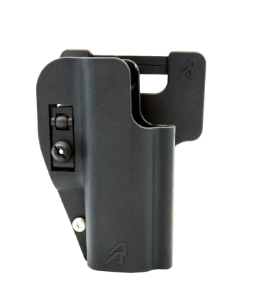Kabura Double Alpha DAA MAX IDPA Holster - strona zewnętrzna ze śrubą regulacji retencji.