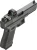 Metalowe wysokie przyrządy celownicze na pistolecie Glock. LPA RDF01GL dające co-witness.
