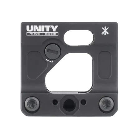 Podwyższony montaż kolimatora Unity Tactical FAST Micro Footprint - Picatinny - widok z boku.