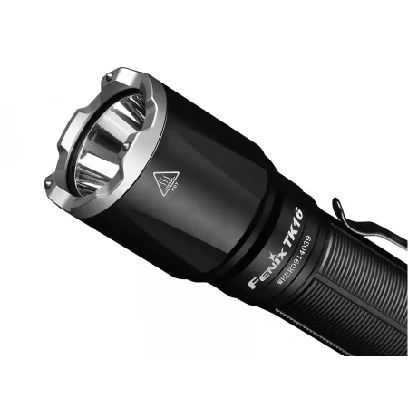 Latarka taktyczna Fenix TK16 V2.0 - korona do wybijania szyb.