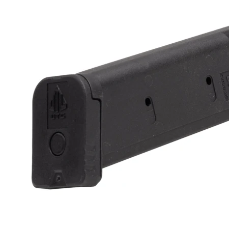 Magazynek UTG Polymer Magazine do Glock - ergonomiczna stopka ułatwiająca rozkładanie.