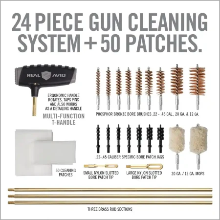 Uniwersalny zestaw do czyszczenia broni Real Avid Gun Boss Pro Universal Cleaning Kit.