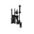 Kabura Ghost Hydra do Shadow 2 na białym tle. Widok z przodu. Widać pad na którym opiera się kabura o udo oraz montaż do pasa.