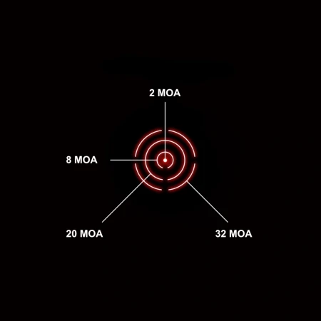 Znaki celownicze kolimatora Holosun 507 Promax Red Dot.