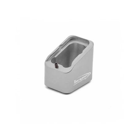 Srebrna stopka magazynka +6 do Glock 17/45 od Toni System.