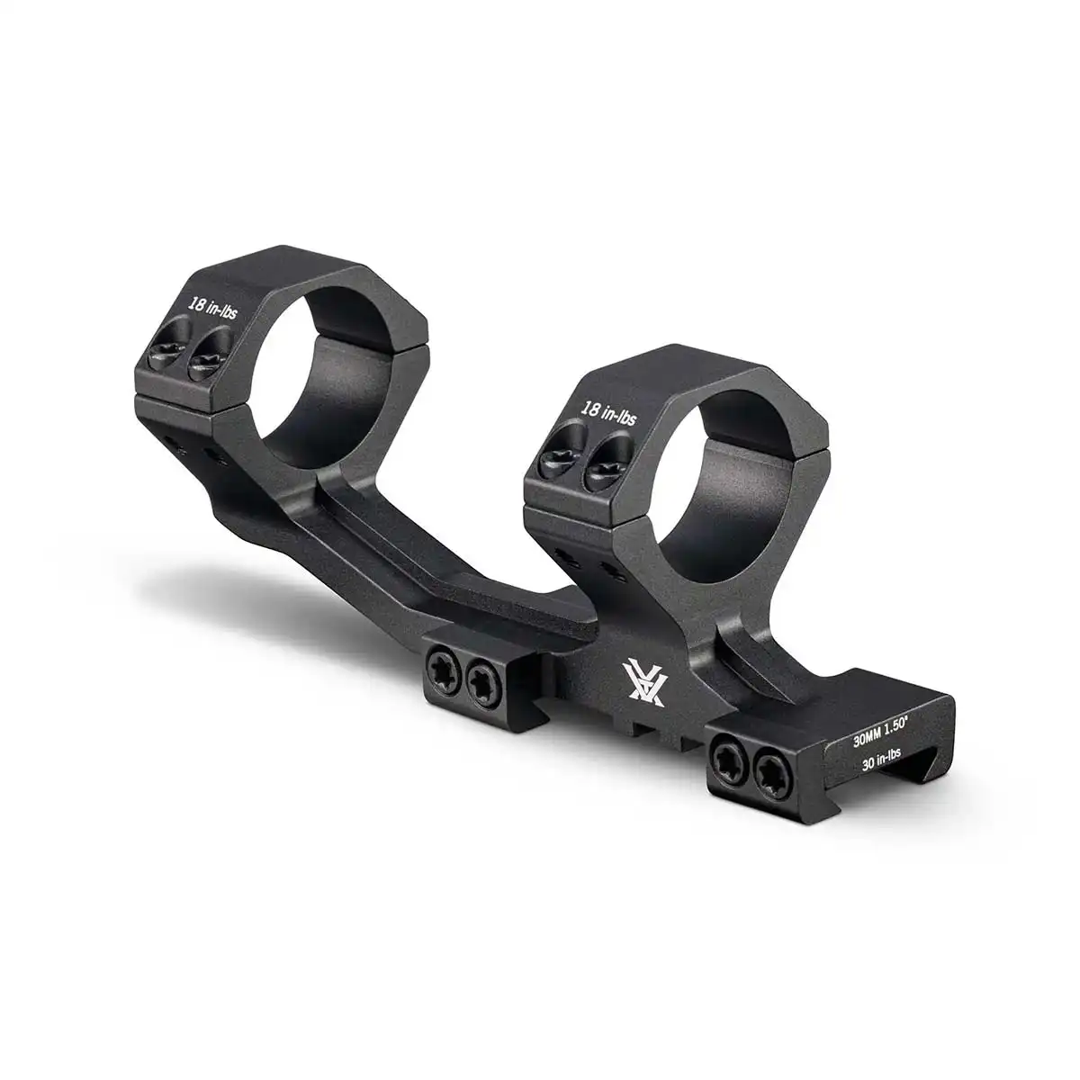 Montaż lunety Vortex Cantilever Sport 30 mm do karabinka AR-15 - tył i lewa strona.