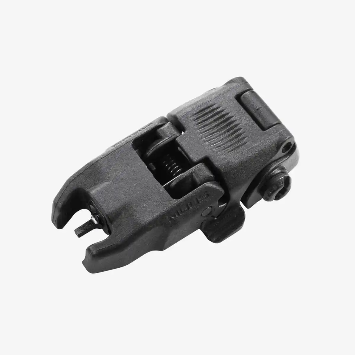 Magpul MBUS Front Sight – muszka AR15 w pozycji złożonej.