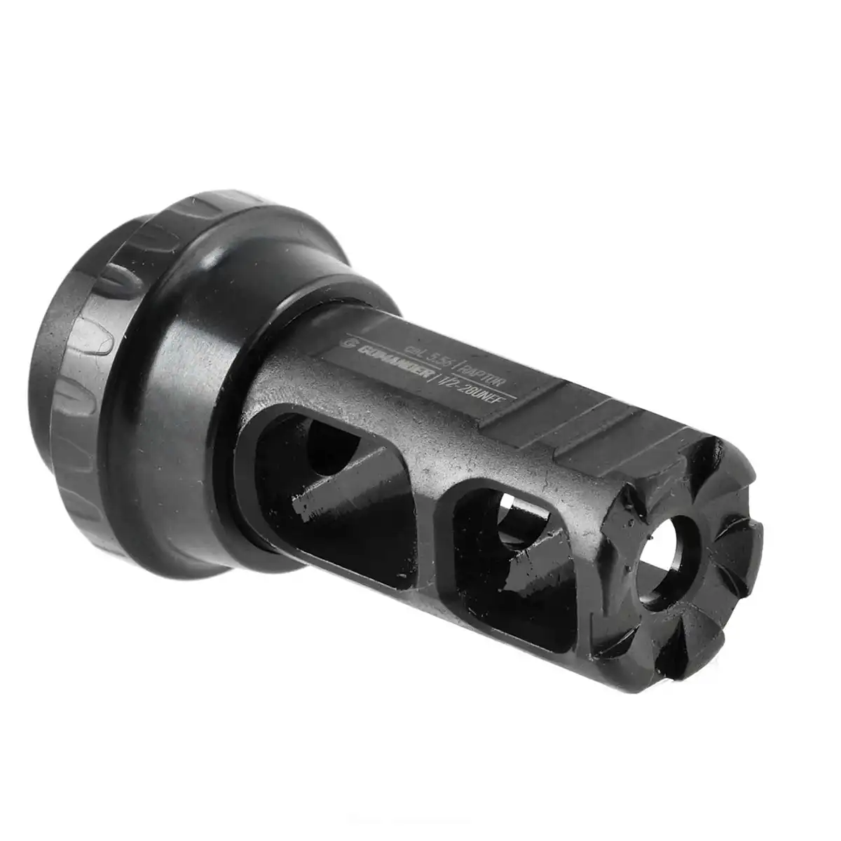 Gomander Raptor 5,56 1/2x28 UNEF - Hamulec wylotowy od przodu.